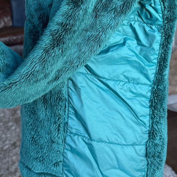 The North Face MEDIUM Deep Teal Ultra Silky Soft Fleece Half Zip Pullover - Picture 3 of 9